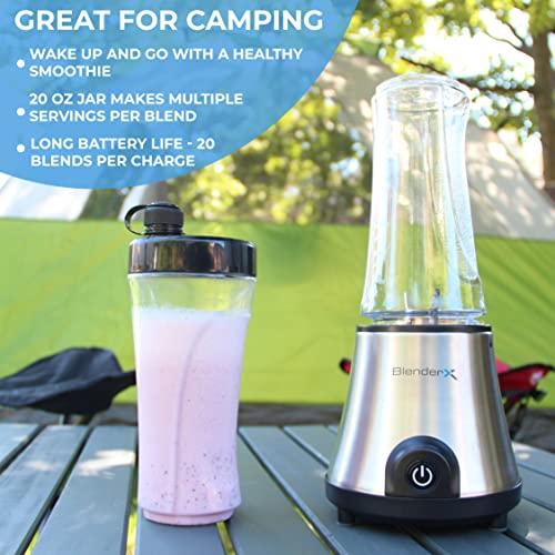 BlenderX Cordless Portable Blender More power = More ingredient