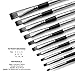 Nicpro 10 PCS Flat Paint Brush Set, Art Painting Brushes for Acrylic, Watercolor, Oil, Gouache, Craft, Detail, Face Body Painting, Base Coating, Artist Paintbrush Kit for Kid & Adult