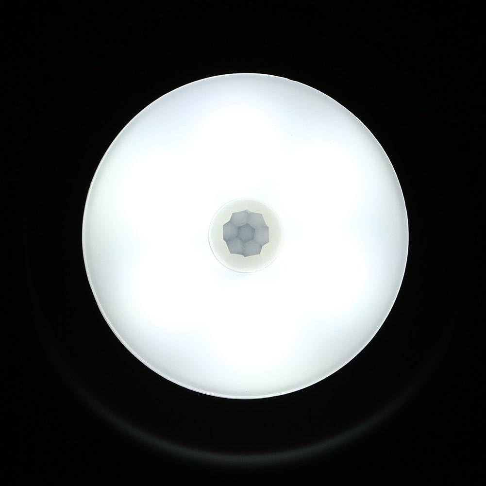 LED Motion Sensor Night Light,6 LED Mini Wireless Motion Sensor Light Control Night Lamp 3 AAA Battery Powered Emergency Lighting Wardrobe Cabinet Lamp Home Kitchen Stair Lamp - Image 4