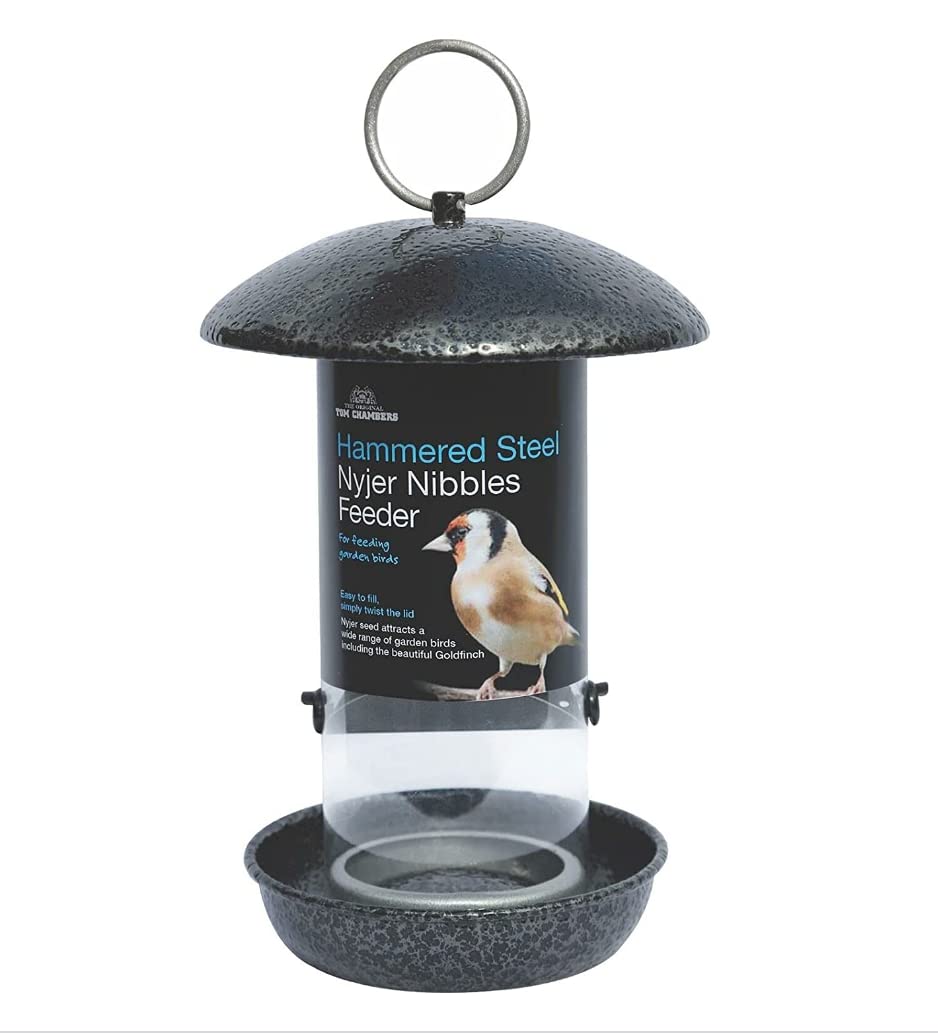 Tom Chambers Hammered Steel Nyjer Seed Feeder