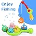 yoptote Bathtub Toys Fishing Game Bath Toys Tub Water Pool Toys with Fish Octopus Dolphin Rod Net Set for Kids Toddler Boys and Girls, 8 Packs