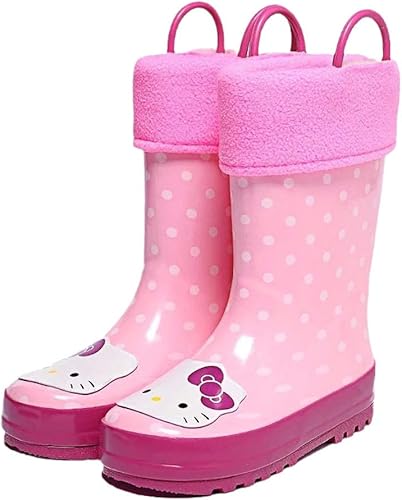 Amazon Ecosides 長靴 キッズ 子供靴 雨靴 レインブーツ レインシューズ キッズ 男の子 女の子 小学生 裏起毛 防寒 可愛い 滑り止め 水遊び 通園 レインブーツ