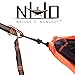 HangTight Wiregate Carabiner (Set of 2) - Mini Aluminum Lightweight Biners - Best for Hammock Suspension, Clipping On Camping Accessories, Keychains, and More. Anodized Orange