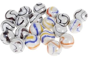 20pcs 25mm Glass Marbles Glass Balls Toys for Decoration Toys,