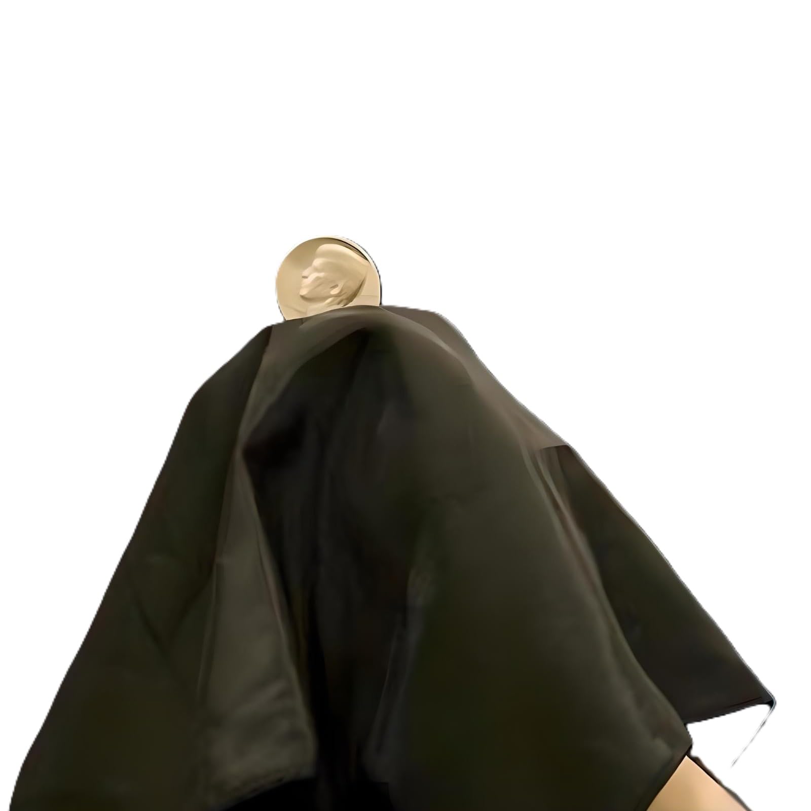 MilesMagic Magician's Deluxe Coin Production Hanky Gimmick Handkerchief | Stage Magic | Street Magic | Real Mid Air Produce Effect Close Up Magic Trick, Black