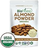 Biofinest Almond Powder - Extra Fine Ground - 100% Pure Antioxidants Superfood - USDA Certified Organic Vegan Raw Non-GMO - Boost Digestion Weight Loss - for Smoothie Beverage (4 oz Resealable Bag)