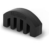 MorMoxe Violin Mute - Silicone Violin Practice Mute - for 4/4, 3/4, 1/2, 1/4 Size Violin/Viola - Black