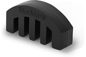 MorMoxe Violin Mute - Silicone Violin Practice Mute - for 4/4, 3/4, 1/2, 1/4 Size Violin/Viola - Black