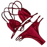 HOT Sale!Canserin Women Sexy Brazilian Push Up Padded Bikini Set