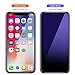 iPhone X Screen Protector (2 Packs) Anti Blue Light Ray, NutFilm Tempered Glass Screen Protector Film for Apple iPhoneX / iPhone 10 [5.8 Inch] [Anti-Glare][Case Friendly] [Bubble Free][9H Hardness]