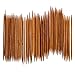 Whitelotous 55Pcs 11sizes Double Pointed Carbonized Bamboo Knitting Needles 5