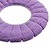 2pcs Bathroom Toilet Seat Cover Soft Thicker Warmer Stretchable Washable Toilet Mat Cloth Pads, 2PCS (Purple)