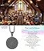 Lords Prayer Necklace Mens Christian Bible Verse Serenity Pendant Jewelry Gifts for Women Men Womens Stainless Steel Necklaces Pendant Pendants Jewelry Gifts Boys Couples Family Brother Black