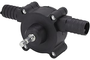 Tnfeeon Drill Pump for Water, Plastic Transfer Pump Tool for Oil Gas Fluid, Portable Self Priming Attachment for Electric Dri