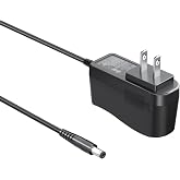 Superer Power Cord for Yamaha Digital Piano Keyboard, PA-130 PA-150 PA-130B | 12V 2A UL, For PSR, DGX, YPT, YPG, DD, EZ, P Series, 8.2Ft AC Adapter Charger Power Supply
