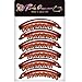 RC ROCHE 6 Pcs Large Banana Hair Clips Claws for Women Thick Curly Ponytail Holder Maker Big Comb No Crease Strong Hold Styling Clasp, Medium Brown