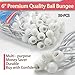 6 inch 50 Piece Heavy Duty 5mm Ball Bungee Canopy Cord by Wellmax, White Color