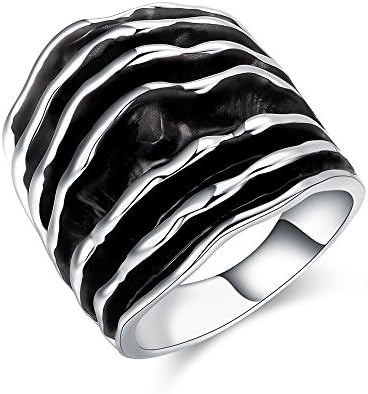 Two Tone Fashion Rings Gold Chuncky Rings Chunky Vintage Rings for Women