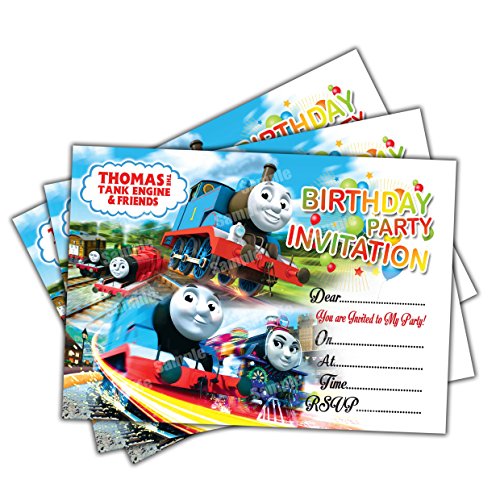 Cartes D’invitation Anniversaire Thomas & Friends – Enfant Garçon/fille – Neuf Sous Blister – Royaume-Uni
