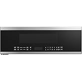 Midea Over the Range Microwave Oven, 1.2 Cu.Ft, 1000W, Stainless Steel | Slim Low Profile Microwave, Sensor Cook, 400 CFM Vent Fan, Voice Control, SmartHome Compatible