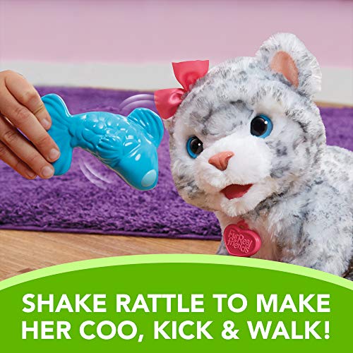 FurReal B2953 Flurry, My Baby Snow Leopard Interactive Plush Toy, Ages