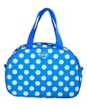 kora K1-064 Insulated Fashion Lunch Tote, Blue with White Dot