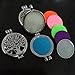 HOUSWEETY Aromatherapy Essential Oil Diffuser Necklace - Locket Pendant,5 Colorful Pads+2 Noctilucent Pads