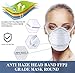 Disposable Respiratory Mask for Dust N95 Anti-Virus and PM2.5 Mask, FFP2 Mask Dust Face Mask QSA 2000, Flow Valve Smoke Anti-Infection Safety Mask
