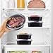 Pakkon Durable Round Bento Lunch Box/Containers With Clear Lid/Japanese Bento Box/Food Storage Container Set/Leak proof/Freezer Safe/Dishwasher Safe/BPA Free / 24 ounce [20 pk]