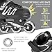 Woolitime Sports Adjustable Rollerblades for Boys and Kids with Featuring All Illuminating Wheels, Safe and Durable Inline Skates, Fashionable Roller Skates for Women, Youth and Adults