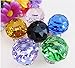 Do4U 10pcs 30mm Crystal Glass Cabinet Knob Drawer Pull Handle Kitchen Door Wardrobe Hardware Used for Cabinet, Drawer, Chest, Bin, Dresser, Cupboard (30mm, Fresh Golden)