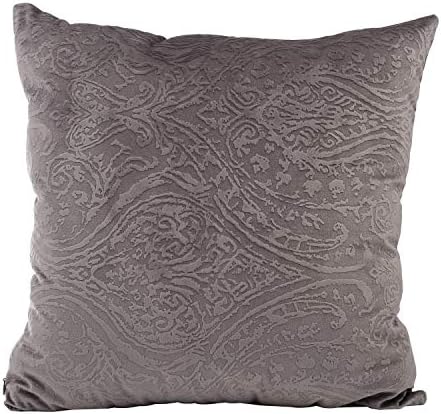 Emolli Super Soft Throw Pillow Case Square Decorative Cushion Cover for Sofa Sofa Bedroom Car 18 x 18 Inch 45 x 45 cm - Gray