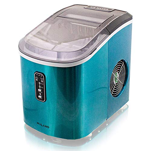 Eiswürfelmaschine Edelstahl Eiswürfelbereiter Eiswürfel Ice Maker Eis Maschine Icemaker (Hellblau) – Bild 6