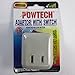 6 Pk x Single Port Outlet Wall Tap Adapter Lighted Switch Power On Off Control