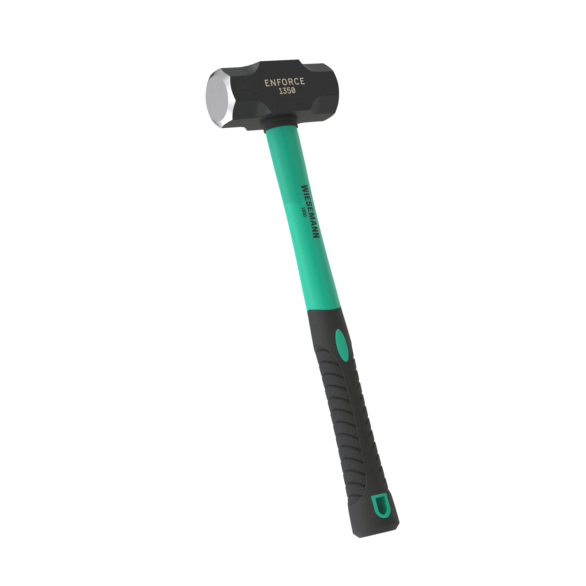 Extra Long Club Hammer 3lb with 2K fibreglass Handle from WIESEMANN 1893 | Enforce Series | Forged and Induction Hardened Hammer Head | 80478