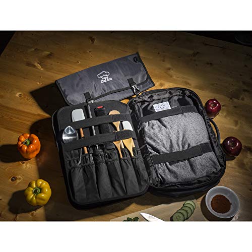 Chef Knife Bag Backpack Set with Knife Roll Knife Case with 40