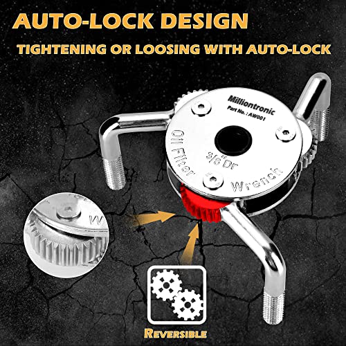 Milliontronic Oil Filter Wrench Oil Filter Removal Tool Universal