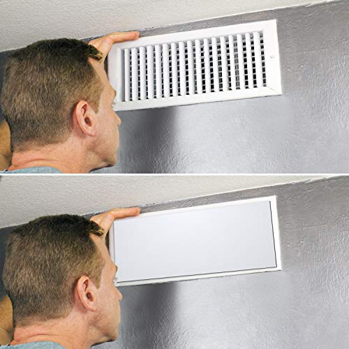 UnityStar 4-Pack Magnetic Vent Covers, 12 x 5.5 inches Double Thick Magnet for Wall Registers or Floor Air Vents, RV, Home HVAC, AC (Not For Ceiling Vents) - Thumbnail 2