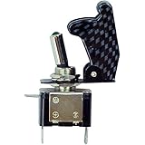 HOTSYSTEM NEW Green LED Light Carbon Fiber CAR Automotive Illuminated toggle Spst Toggle On/off Switch Button