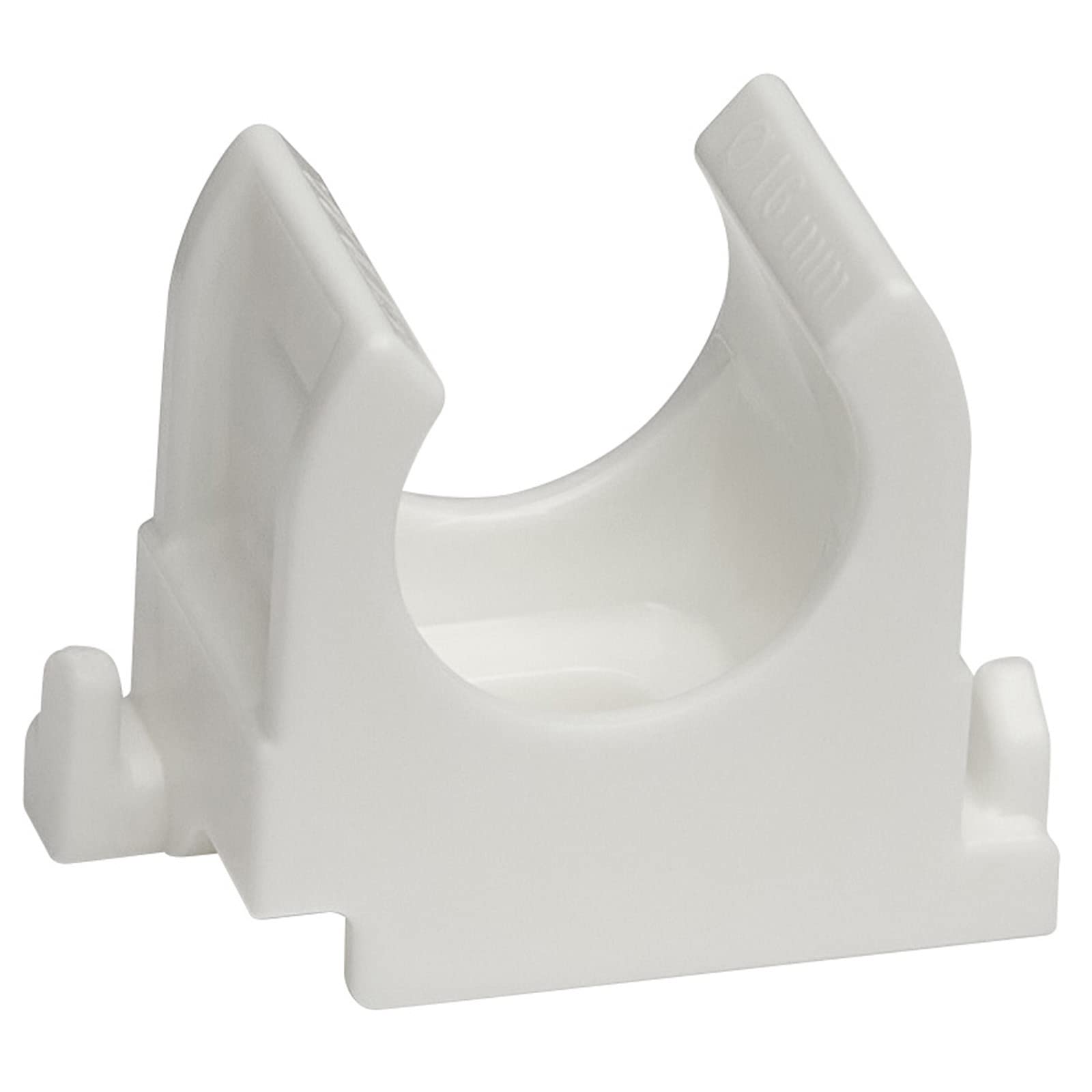 Pipe Clip 16 mm White Set of 50