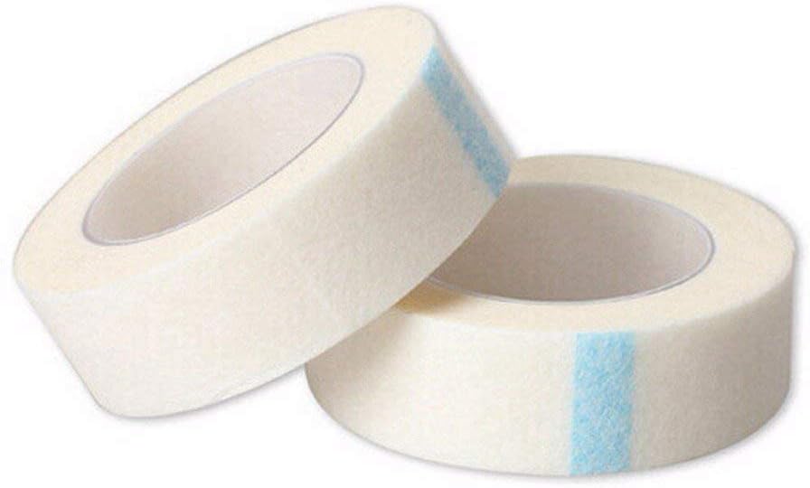 (10 Rolls)"LINT FREE" - Stay in Place Lash Tape | No Residue Eyelash Extension Tape by XPRESSION LASHES | Medical Grade | Non-Irritating | Remove Easily | Comfortable Fabric Tape | White (10 ROLL)