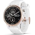 Garmin Fenix 5s Plus, Smaller-Sized Multisport GPS Smartwatch, Features Color TOPO Maps, Heart Rate Monitoring, Music and Garmin Pay, White/Rose Gold (Renewed)