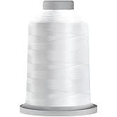 Glide Thread Trilobal Polyester No. 40-5000 Meter Spool - 10002 Super White