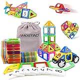 AMOSTING Magnetic Tiles Building Block Magnet Stacking Toy Set - 48pcs