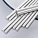 Buyer Star 5 Pairs Square Metal Chopsticks, Silver Reusable Stainless Steel Traditional Chinese Chopstix