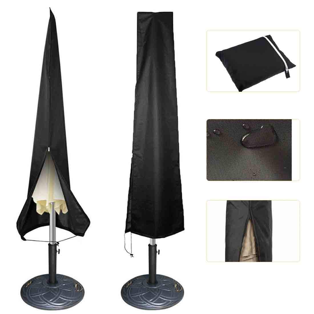 FLR Patio Umbrella Cover with Zipper Outdoor Waterproof Dustpoof