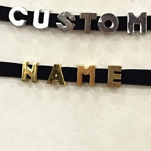 Custom Name Velvet Choker, Personalized Word Name Choker Necklace, In Silver Or Gold Letters.