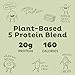 KOS Organic Plant Based Protein Powder – Raw Organic Vegan Protein Blend, 2.2 Pound, 30 Servings (Vanilla)thumb 2