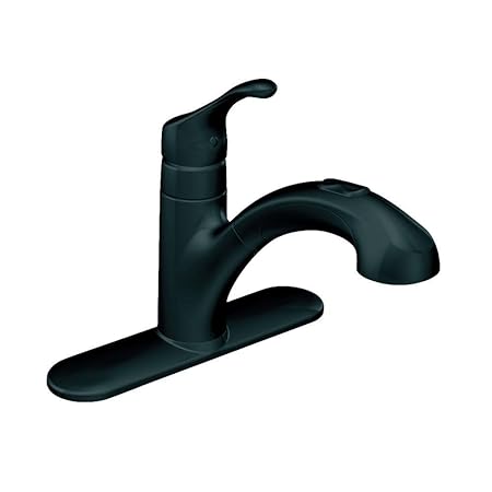 Moen Ca87316bl Renzo Single Handle Pull Out Sprayer Kitchen Faucet