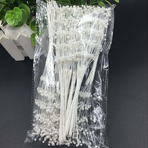 BoJia 100pcs 4mm ABS Pearls String Roll Beads Garland -Wedding Party Decor DIY Accessory for Christmas (Ivory)